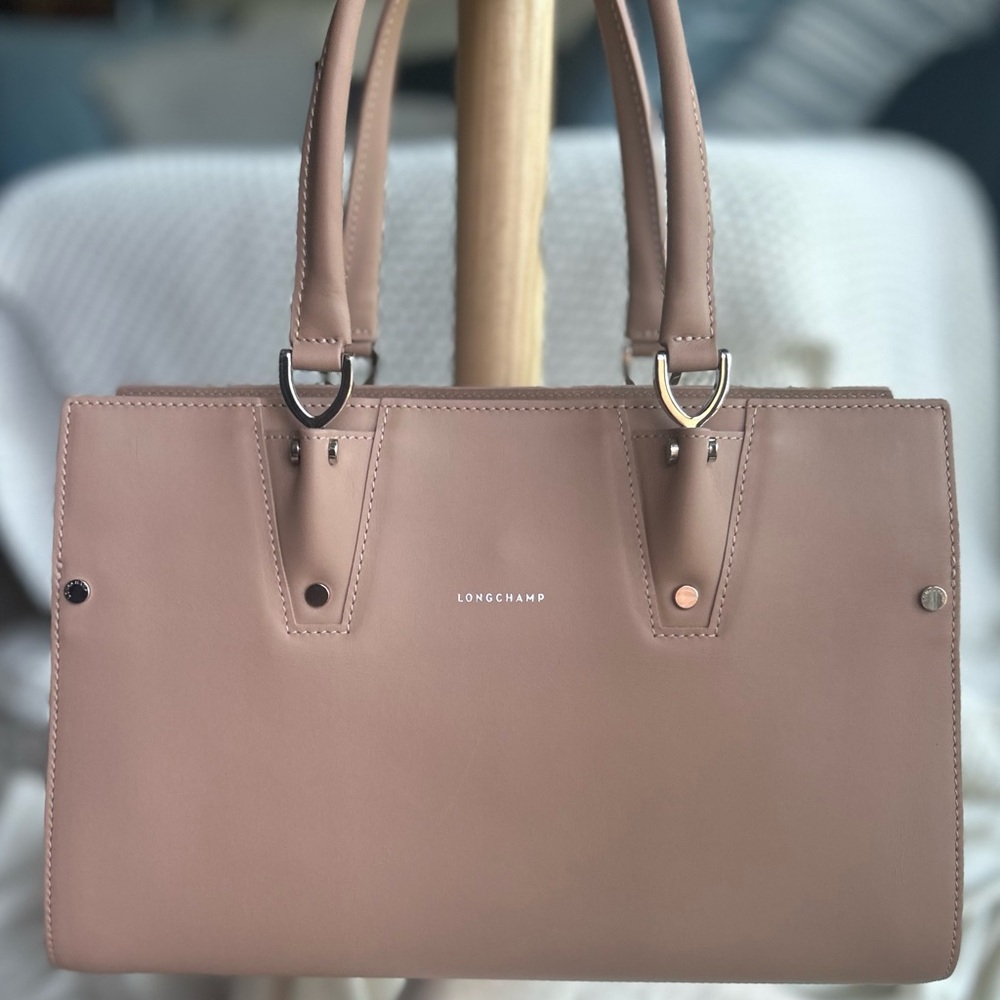 *NWOT* Longchamp Pink Paris Premier Medium Calfskin* Tote***